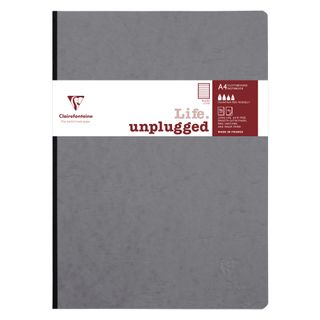 Clairefontaine - My Essentials Clothbound Notebook - A4 - Ruled - Grey