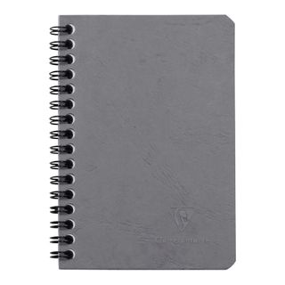 Clairefontaine - My Essentials Wirebound Notebook - Pocket - Ruled - Grey