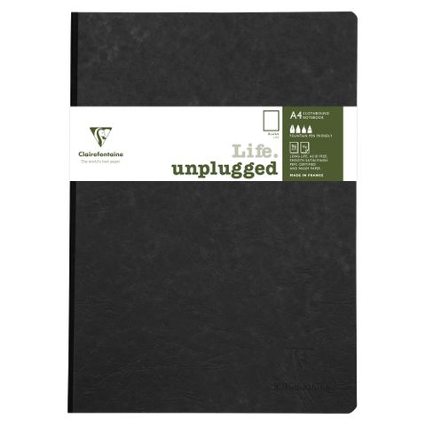 Clairefontaine - My Essentials - Clothbound Notebook - A4 - Plain - Black