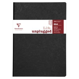 Clairefontaine - My Essentials Clothbound Notebook - A4 - Ruled - Black