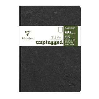Clairefontaine - My Essentials Clothbound Notebook - A5 - Plain - Black