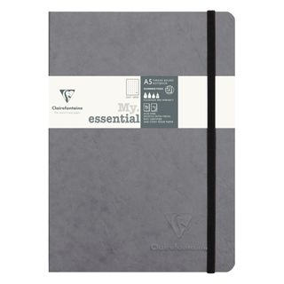 Clairefontaine - My Essentials Threadbound Notebook - A5 - Dot Grid - Grey