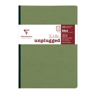 Clairefontaine - My Essentials Clothbound Notebook - A5 - Ruled - Green