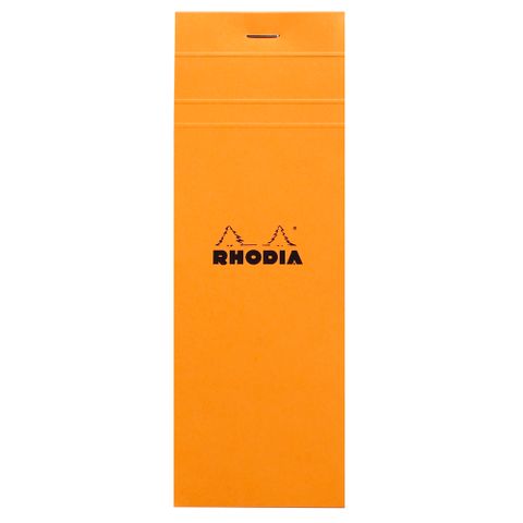 Rhodia - No. 8 Top Stapled Notepad - List - 5 x 5 Grid - Orange