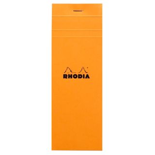 Rhodia - No. 8 Top Stapled Notepad - List - 5 x 5 Grid - Orange