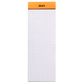 Rhodia - No. 8 Top Stapled Notepad - List - 5 x 5 Grid - Orange