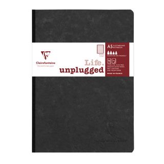 Clairefontaine - My Essentials Clothbound Notebook - A5 - Ruled - Black