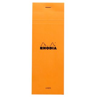 Rhodia - No. 8 Top Stapled Notepad - List - Ruled - Orange