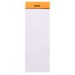 Rhodia - No. 8 Top Stapled Notepad - List - Ruled - Orange