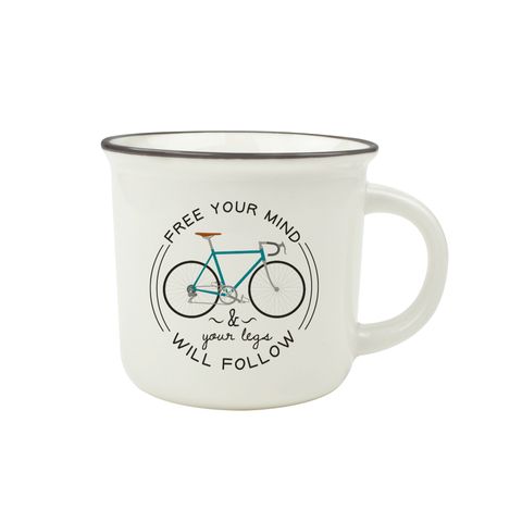Cup-Puccino - New Bone China Porcelain Mug - Bike
