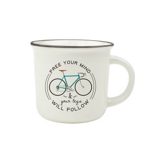 Cup-Puccino - New Bone China Porcelain Mug - Bike