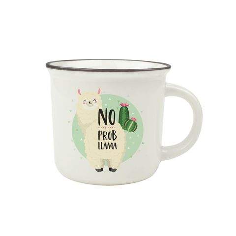 Cup-Puccino - New Bone China Porcelain Mug - Llama