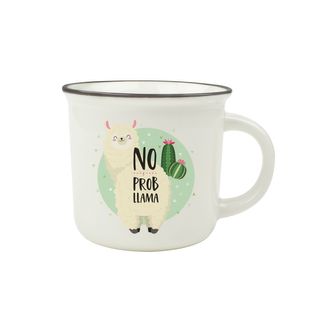 Cup-Puccino - New Bone China Porcelain Mug - Llama
