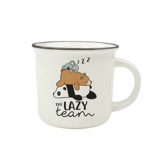 Cup-Puccino - New Bone China Porcelain Mug - Lazy Team