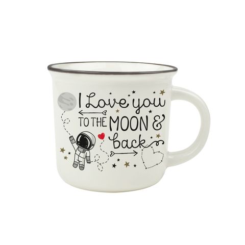 Legami - Cup-Puccino - New Bone China Mug 350 mL - Moon and Back