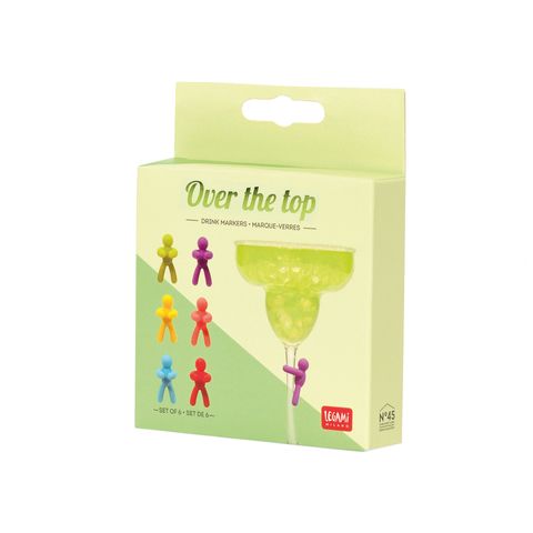 Legami Over The Top - Drink Markers - Display 8 Pcs