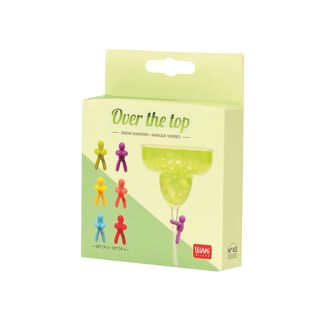 Legami - Set of 6 Drink Markers - Over The Top - Display Pack of 8 Sets