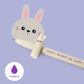 Legami - Erasable Gel Pen - Display Pack of 30 pcs - Bunny - Purple Ink