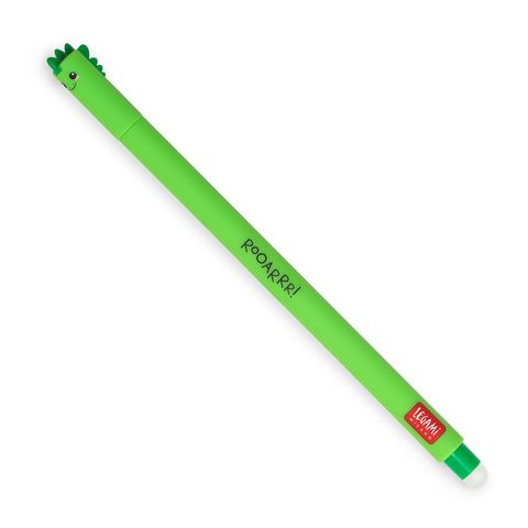 Legami - Erasable Gel Pen - Display Pack of 30 pcs - Dino - Green Ink