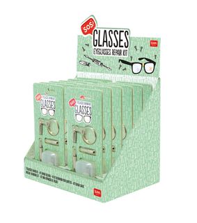 Legami - Glasses Repair Kit - SOS Glasses - Display Pack of 12 Pcs