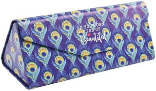 *See You Soon - Mini Foldable Glasses Case - Peacock