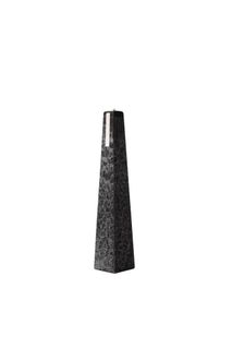 Living Light - Granite Icicle Candle -  Black - Sandalwood - Small (70hrs)
