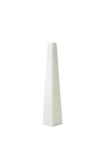 Living Light - Granite Icicle Candle -  White - Pinot Noir - Large (95hrs)