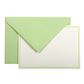 G.Lalo - Bordered Cards - Correspondence Set - 10 Note Cards & Envelopes - Pistachio