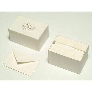 G.Lalo - Mode de Paris - Box of 30 Note Cards & Envelopes - White