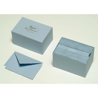 G.Lalo - Mode de Paris - Box of 30 Note Cards & Envelopes - Blue