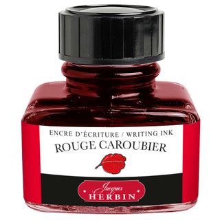 Jacques Herbin - D Writing Ink - 30mL Bottle - Rouge Caroubier (Carob Red)