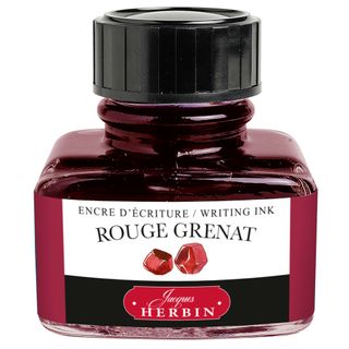 Jacques Herbin - D Writing Ink - 30mL Bottle - Rouge Grenat (Garnet Red)