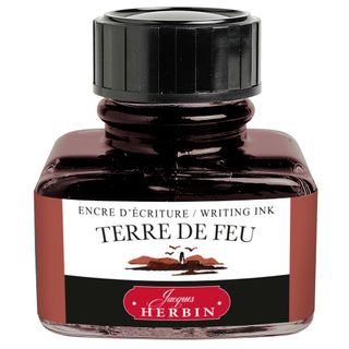 Jacques Herbin - D Writing Ink - 30mL Bottle - Terre de Feu (Earth Red)