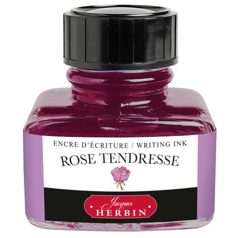 Jacques Herbin - D Writing Ink - 30mL Bottle - Rose Tendresse (Pink Tenderness)