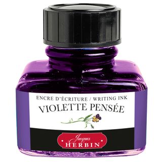 Jacques Herbin - D Writing Ink - 30mL Bottle - Violette Pensee (Violet Pansy)
