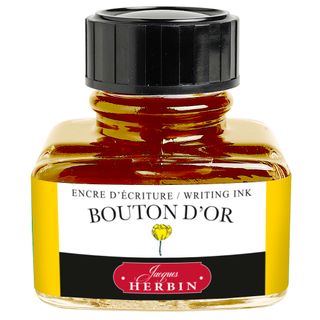 Jacques Herbin - D Writing Ink - 30mL Bottle - Bouton D'Or (Gold Button)