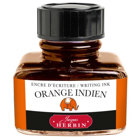 Jacques Herbin - D Writing Ink - 30mL Bottle - Orange Indien (Indian Orange)