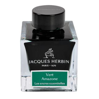 Jacques Herbin Prestige - The Essentials - Fountain Pen Ink - 50ml Bottle - Vert Amazone (Amazon Green)