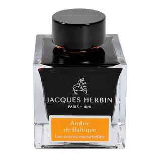 Jacques Herbin Prestige - The Essentials - Fountain Pen Ink - 50ml Bottle - Ambre de la Baltique (Baltic Amber)