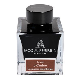 Jacques Herbin Prestige - The Essentials - Fountain Pen Ink - 50ml Bottle - Terre d'Ombre (Earth Brown)
