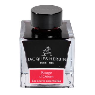 Jacques Herbin Prestige - The Essentials - Fountain Pen Ink - 50ml Bottle - Rouge d'Orient (Oriental Red)