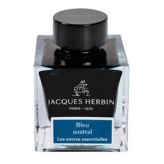 Jacques Herbin Prestige - The Essentials - Fountain Pen Ink - 50ml Bottle - Bleu Austral (Southern Blue)