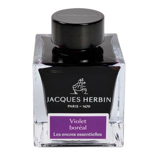 Jacques Herbin Prestige - The Essentials - Fountain Pen Ink - 50ml Bottle - Violet Boreal (Violet Purple)