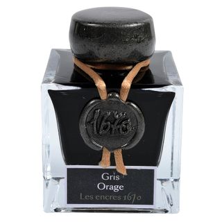 Jacques Herbin Prestige - 1670 Collection - Fountain Pen Ink - 50ml Bottle - Gris Orage (Stormy Grey)