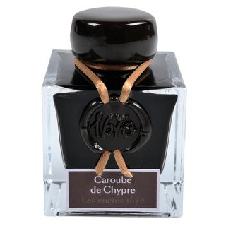 Jacques Herbin Prestige - 1670 Collection - Fountain Pen Ink - 50ml Bottle - Caroube of Chypre (Carob Brown)