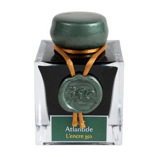 Jacques Herbin Prestige - 350th Anniversary Limited Edition - Fountain Pen Ink - 50ml Bottle - Vert Atlantide (Atlantis Green)