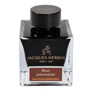 Jacques Herbin Prestige - Scented Fountain Pen Ink - 50ml Bottle - Brun Prevenance (Brown)