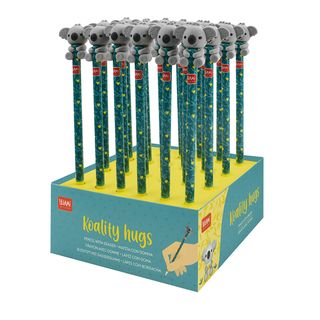 Koality Hugs - Pencil With Eraser - $3.15 Ea+GST Display 24 Pcs