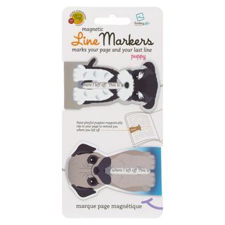 Thinking Gifts - Line Markers - Magnetic Bookmarks - Dogs