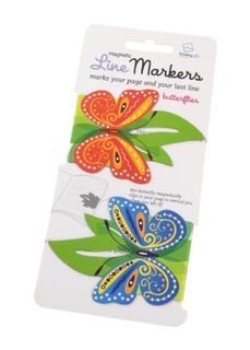 Linemarkers metal bookmarks Butterflies